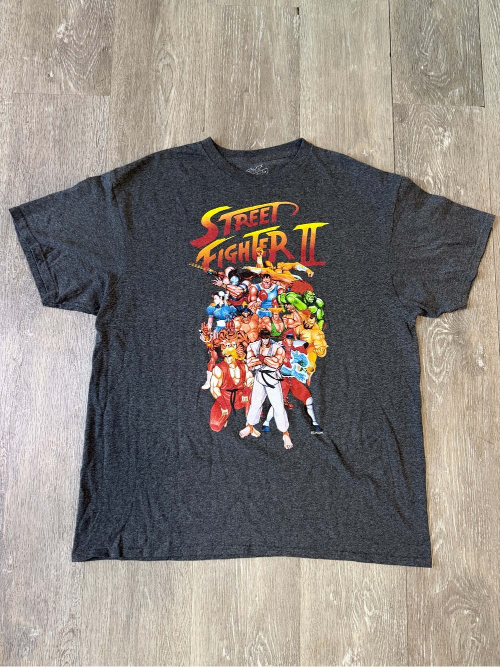 Street Fighter Logo Graphic Tee - Dark Heather